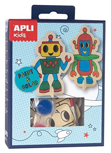 Lafeltrinelli APLI APLI14712 Robots Vernice E Colore Mini Kit (Pezzi)