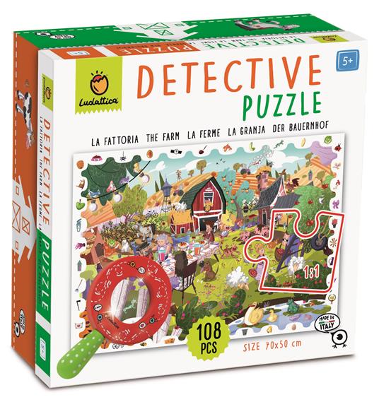 Lafeltrinelli BABY DETECTIVE PUZZLE 108 PCS La fattoria