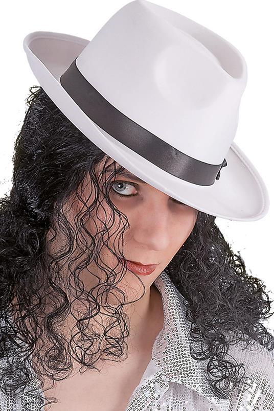 Lafeltrinelli Cappello Gangster in Raso Bianco e Feltro Tg. 58. Carnival Toys (5623)