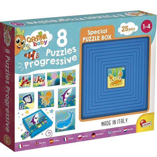 Lafeltrinelli Carotina Baby 9 Puzzle Progressive Squali E Pesci