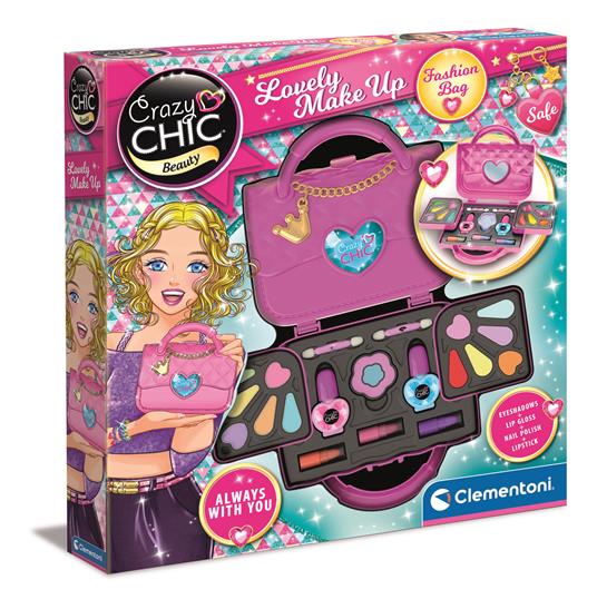 Lafeltrinelli Clementoni: Bambina Giochi Creativi Crazy Chic - Trousse Lovely Make Up