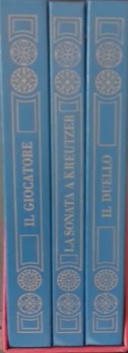 Lafeltrinelli Cofanetto contenente 3 pubblicazioni: - - Dostoevskij. Il Giocatore. - - Tolstoj. La sonata a Kreutzer. - - Cechov. Il duello