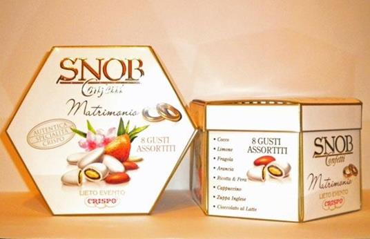 Lafeltrinelli Confetti Snob Mandorla Bianco 500Gr Conf.Sing