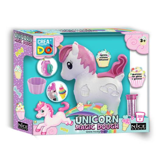 Lafeltrinelli CREADO' - Nice Group Cavallino Magico Unicorno con Estrusori per Pasta Modellabile spremi Colorate Criniere e crea Soffici Cacca-gelati Multicolore