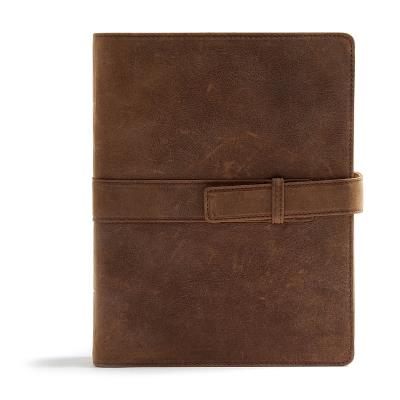 Lafeltrinelli CSB Legacy Notetaking Bible Tan Genuine Leather with Strap