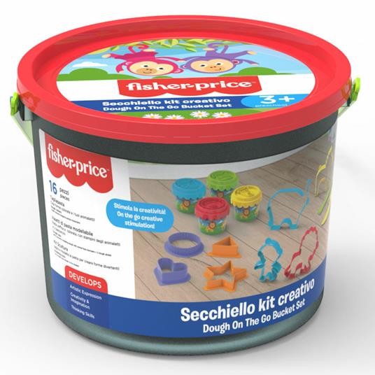 Lafeltrinelli FISHER PRICE SECCHIELLO PASTA DA MODELLARE CON ACCESSORI H11xP14CM