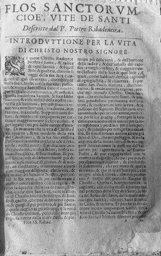 Lafeltrinelli Flos Sanctorum cioè Vite dei Santi descritte dal P. Pietro Ribadeneira