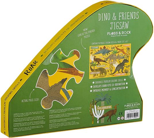 Lafeltrinelli Floss & Rock Fls37P3105 - Dino & Friends Puzzle 40 Pz