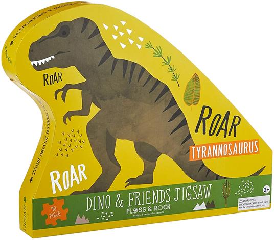 Lafeltrinelli Floss & Rock Fls37P3105 - Dino & Friends Puzzle 40 Pz