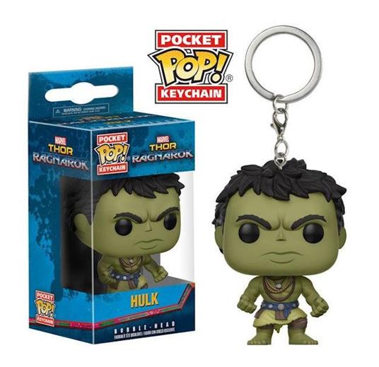 Lafeltrinelli Funko Pocket POP Marvel Keychain Thor Ragnarock. HULK Bobble-Head