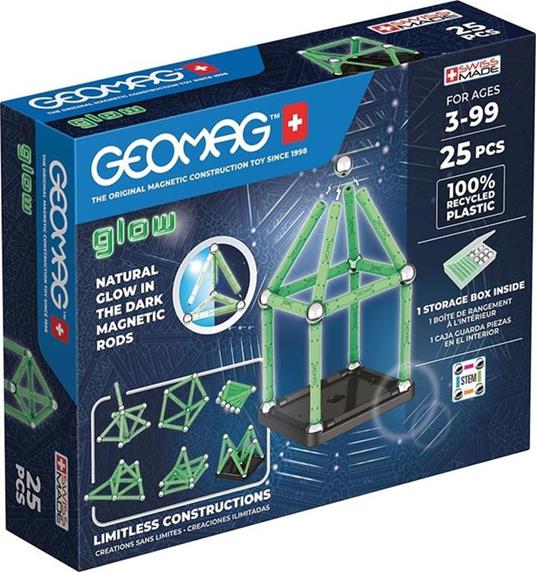 Lafeltrinelli Geomag Glow Recycled Neodymium Magnet Toy