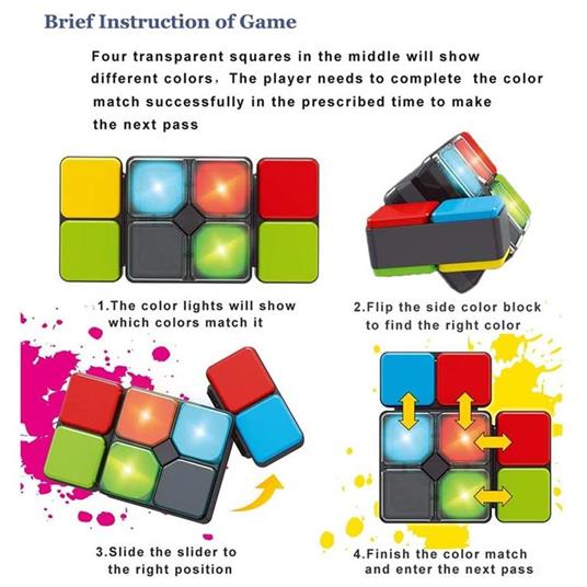 Lafeltrinelli Gioco Abilita Magic Cube Giocattolo Elettronico Bambini Luci E Suoni 4 Modalita