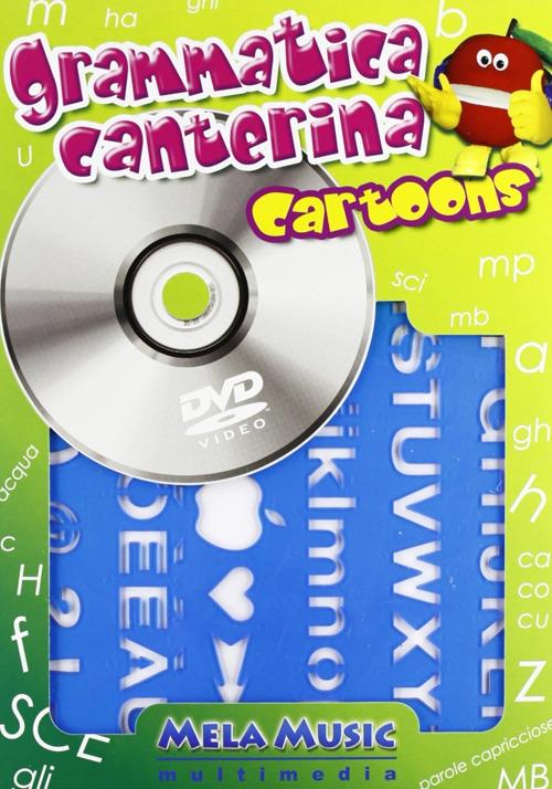 Lafeltrinelli Grammatica canterina cartoons. Ediz. illustrata. Con DVD. Con gadget