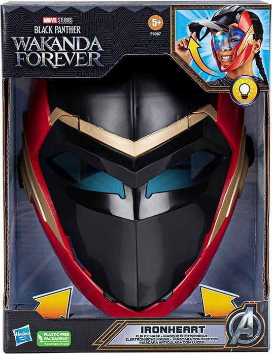 Lafeltrinelli Hasbro Black Panther: Wakanda Forever Maschera FX Ribaltabile Di Ironheart Con LED Che Si Illuminano