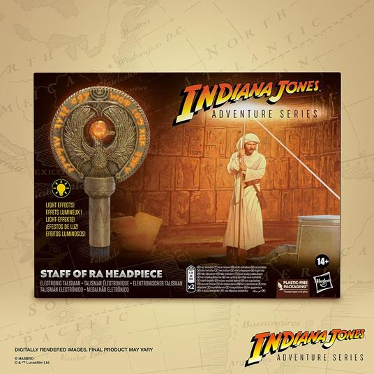 Lafeltrinelli Hasbro Indiana Jones E I Predatori Dell'Arca Perduta Adventure Series Amuleto Dell'Asta Di Ra Replica 1:1