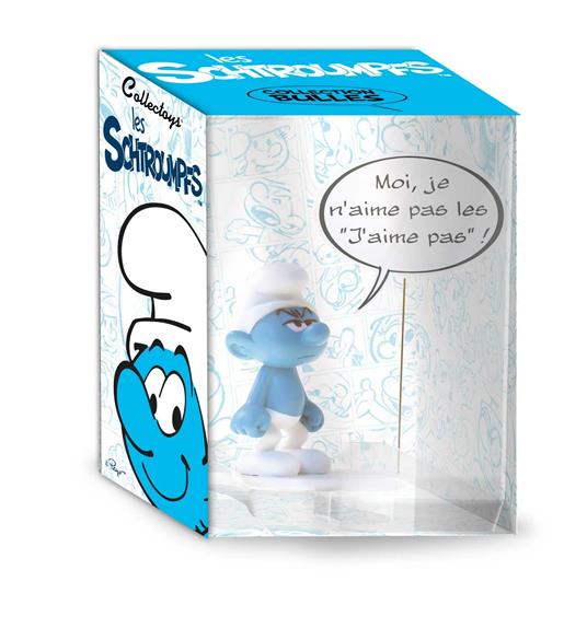 Lafeltrinelli I Puffi. Collector's Figure Comics Speech. Puffo Brontolone. Plastoy (143)