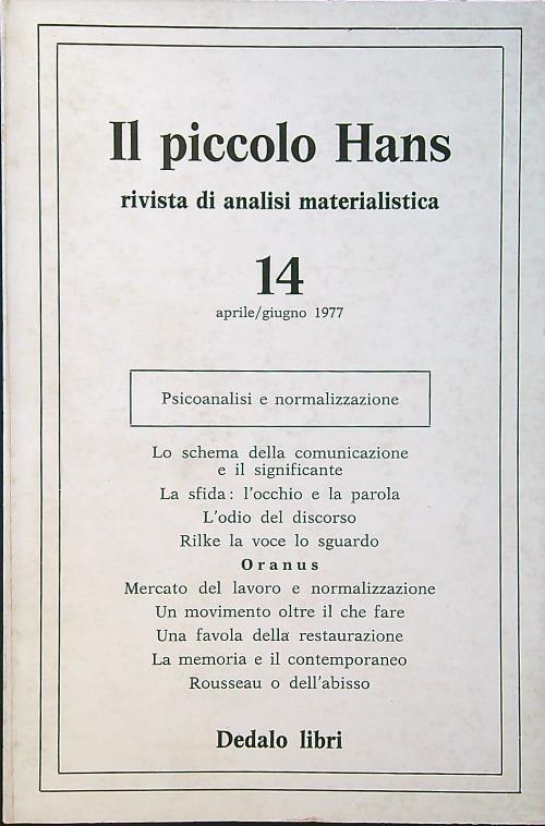 Lafeltrinelli Il piccolo Hans n. 14/aprile-giugno 1977