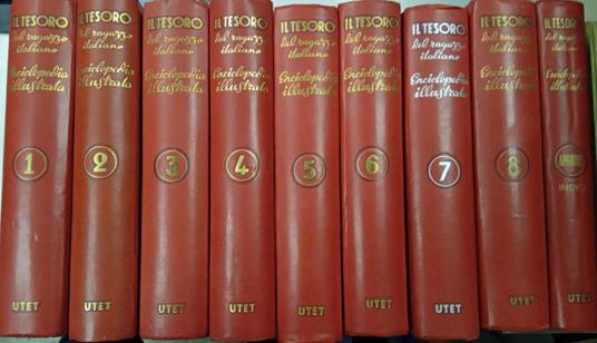 Lafeltrinelli Il tesoro del ragazzo italiano. Enciclopedia illustrata (9 volumi)