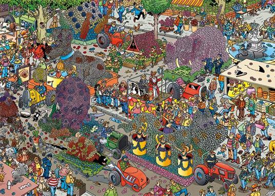 Lafeltrinelli Jan Van Haasteren Flower Parade 1000 Pcs Puzzle 1000 Pz Fumetti