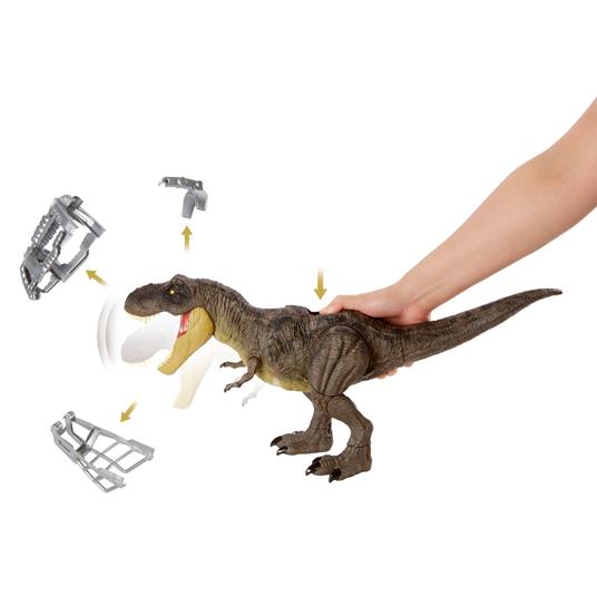 Lafeltrinelli Jurassic World T-Rex Passi Letali Articolazioni Mobili E Decorazioni Realistiche Dinosauro Giocattolo. Mattel (GWD67)
