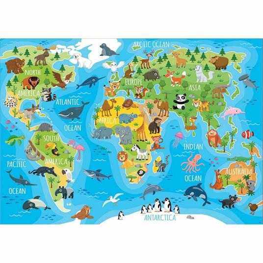 Lafeltrinelli 150 Mappamondo Animali