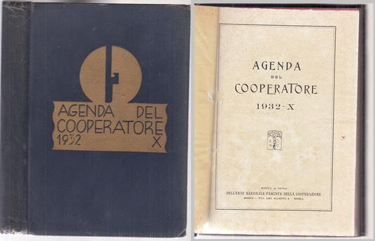Lafeltrinelli Agenda Del Cooperatore 1932 X