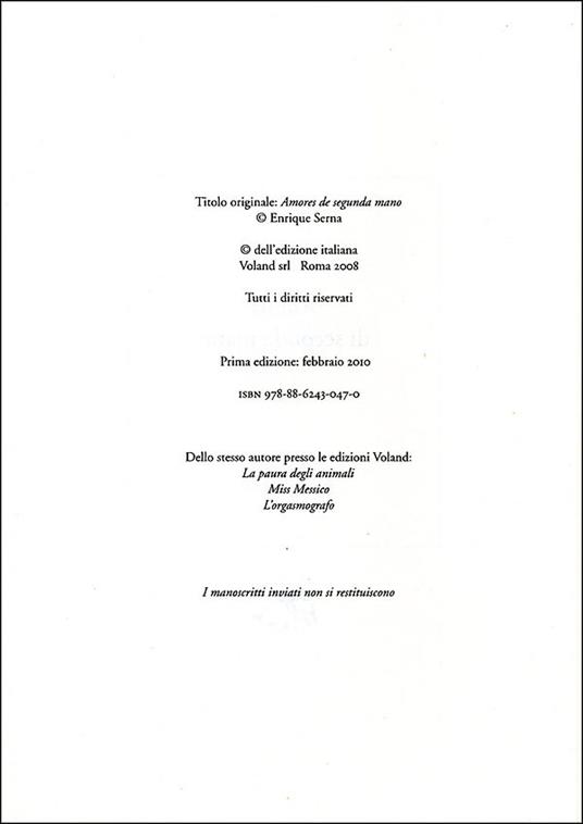 Lafeltrinelli Amori Di Seconda Mano