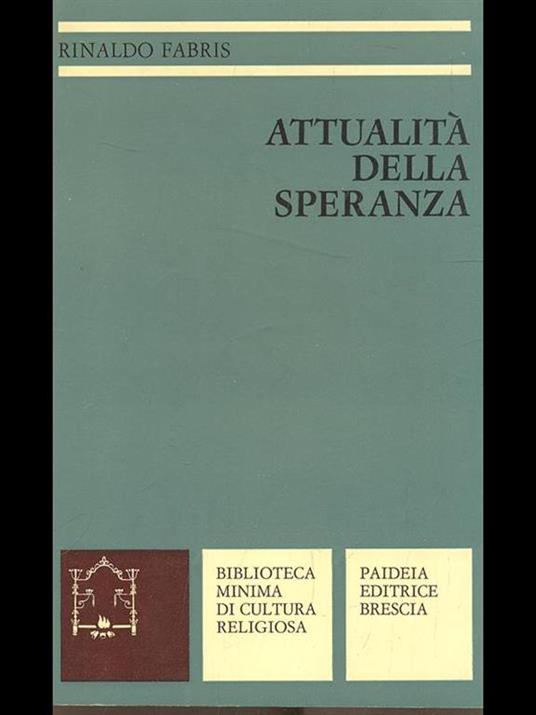 Lafeltrinelli Attualità Della Speranza