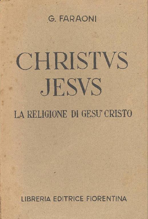 Lafeltrinelli Christus Jesus
