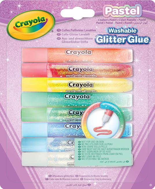 Lafeltrinelli Crayola: 8 Colle Glitter - Pastel