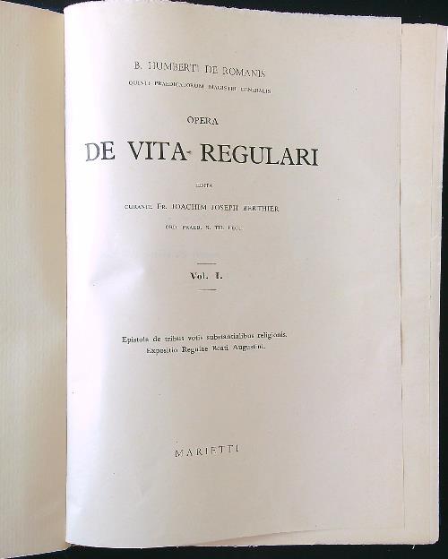 Lafeltrinelli De vita regulari 2 voll