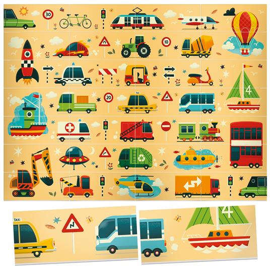 Lafeltrinelli Domino Puzzle Vehicles