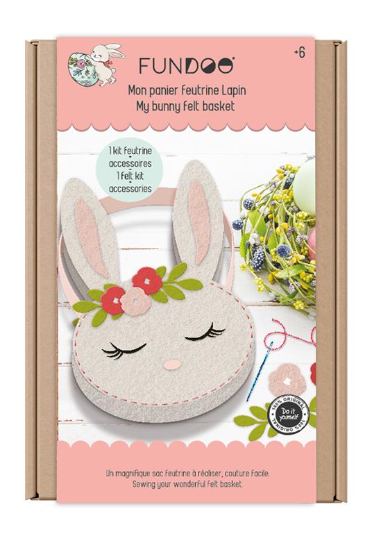 Lafeltrinelli Fundoo - My Felt Basket- Bunny CFUN318