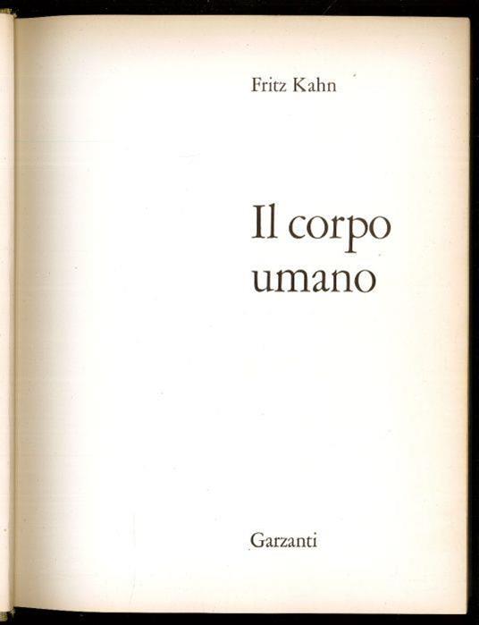 Lafeltrinelli Il corpo umano