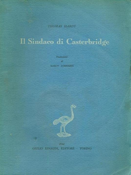 Lafeltrinelli Il sindaco di Casterbridge