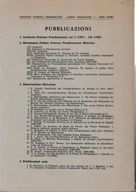 Lafeltrinelli L' Ordine Dei Frati Predicatori