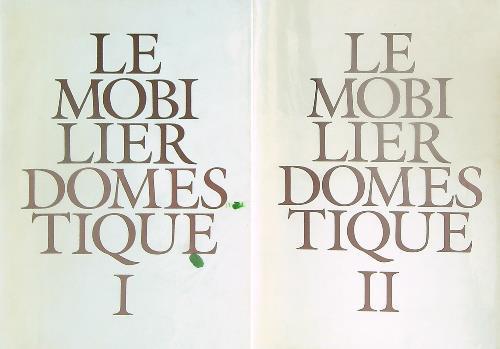 Lafeltrinelli Le Mobilier domestique. 2vv
