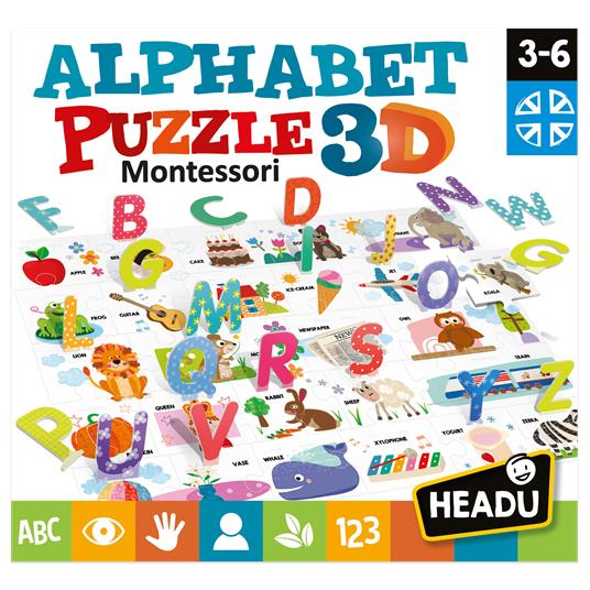 Lafeltrinelli Montessori Alphabet Puzzle 3D