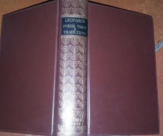 Lafeltrinelli Poesie varie e traduzioni