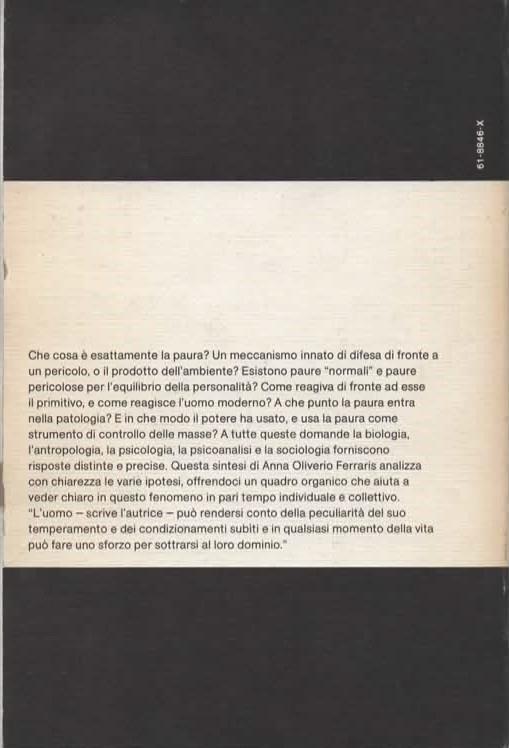 Lafeltrinelli Psicologia Della Paura