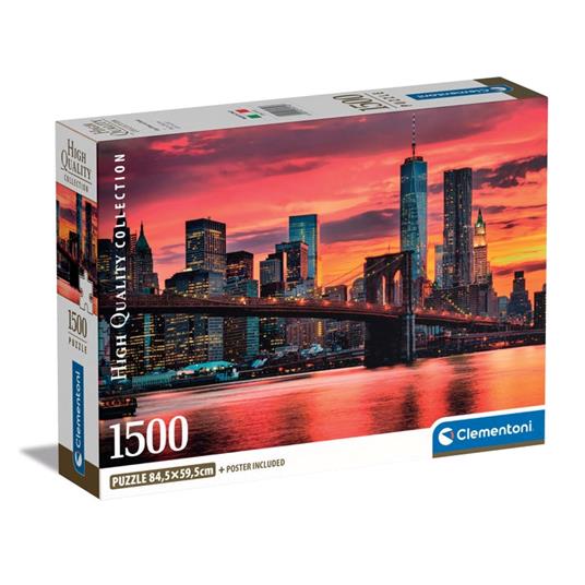 Lafeltrinelli Puzzle East River At Dusk - 1500 pezzi