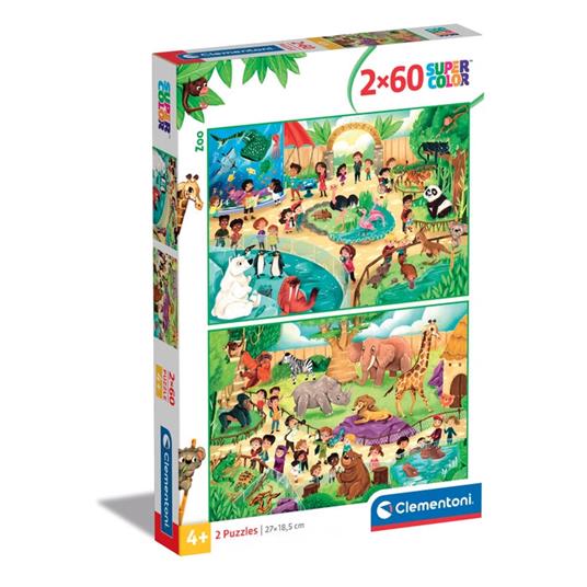 Lafeltrinelli Puzzle Zoo - 2x60 pezzi