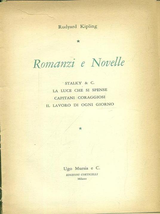 Lafeltrinelli Romanzi e novelle