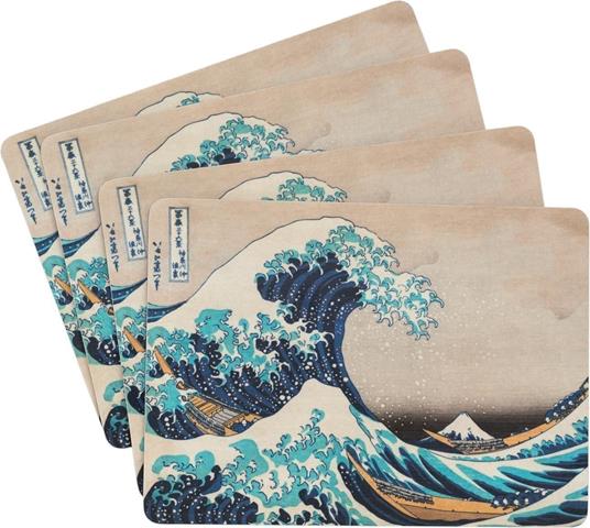 Lafeltrinelli Set 4 Tovagliette Hokusai Kokonote