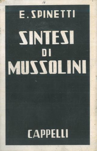 Lafeltrinelli Sintesi di Mussolini