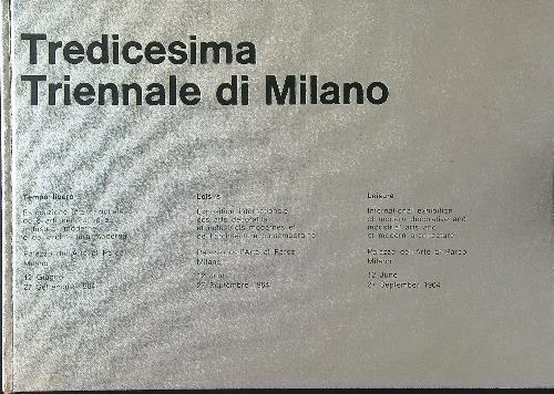 Lafeltrinelli Tredicesima Triennale di Milano