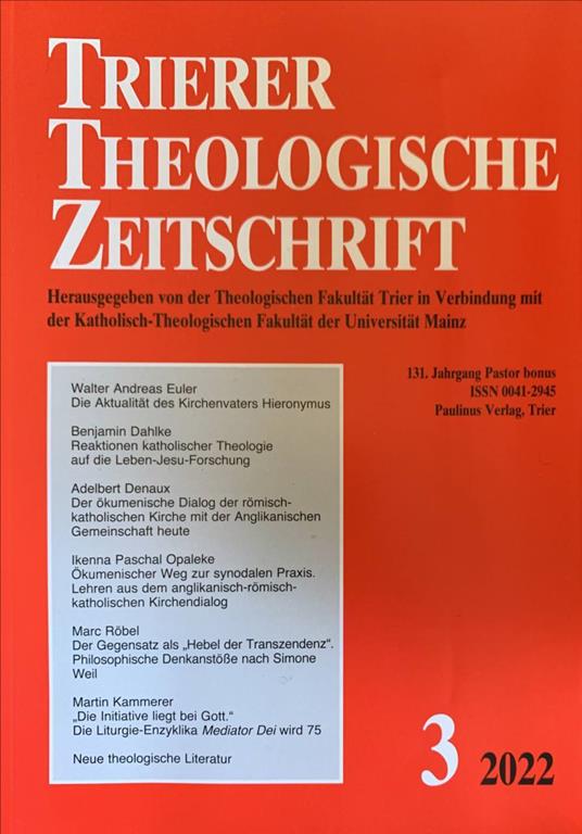 Lafeltrinelli Trierer theologische zeitschrift 3