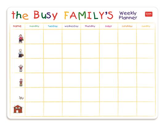 Lafeltrinelli Lavagna magnetica Something to Remember Magnet Board. Busy Family