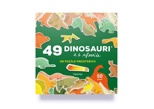 Lafeltrinelli Lea Maupetit - 49 Dinosauri E Un Asteroide. Un Puzzle Preistorico. Ediz. A Colori