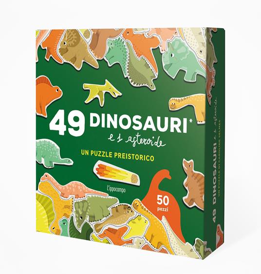 Lafeltrinelli Lea Maupetit - 49 Dinosauri E Un Asteroide. Un Puzzle Preistorico. Ediz. A Colori